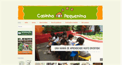 Desktop Screenshot of casinhapequenina.com.br